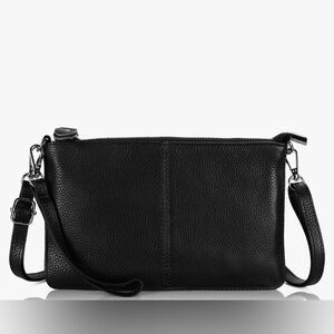 Black Genuine Leather Crossbody Bag